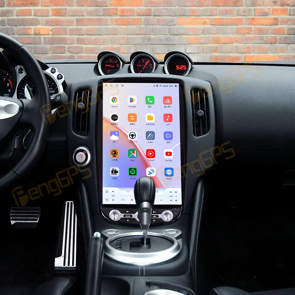 Автомобильный GPS-навигатор Android 13 14 5 дюймов для Nissan 370Z 2008-2019 интеллектуальная