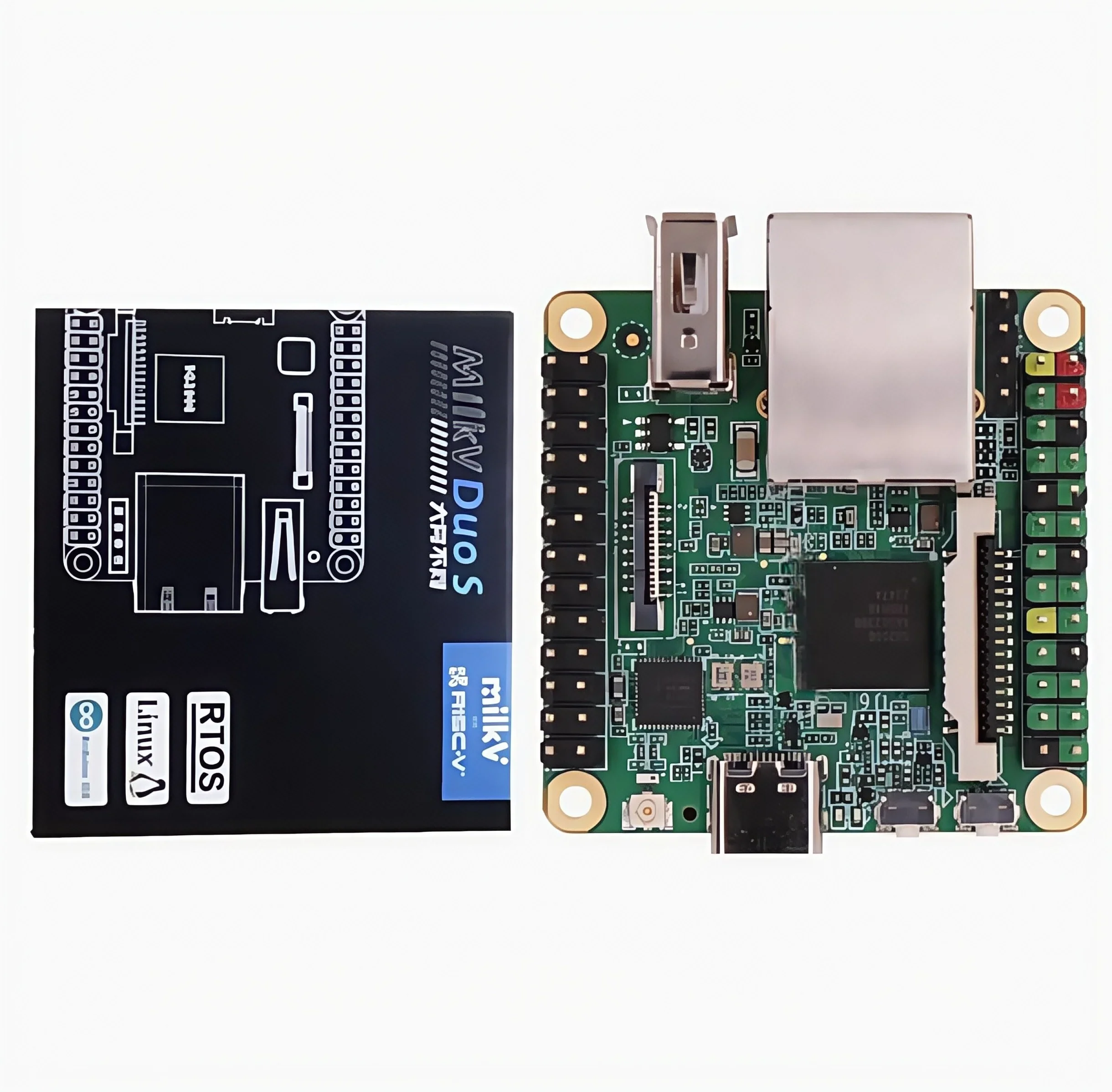 Фото Плата разработки BoMaSMilk-V Duo S, система Linux Rtos, Smart SG2000, RISC-V, WIFI, Bluetooth №4
