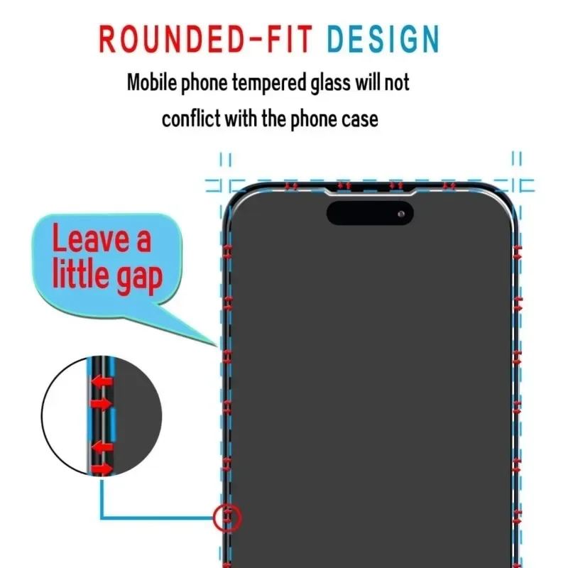 3 шт. закаленное стекло для iPhone 16 15 14 13 12 11 Pro Max Защитная пленка экрана IPhone 7 8 Plus SE XS XR
