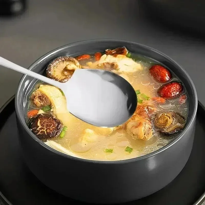 Большая ложка из нержавеющей стали столовые приборы для кухни столовая посуда
