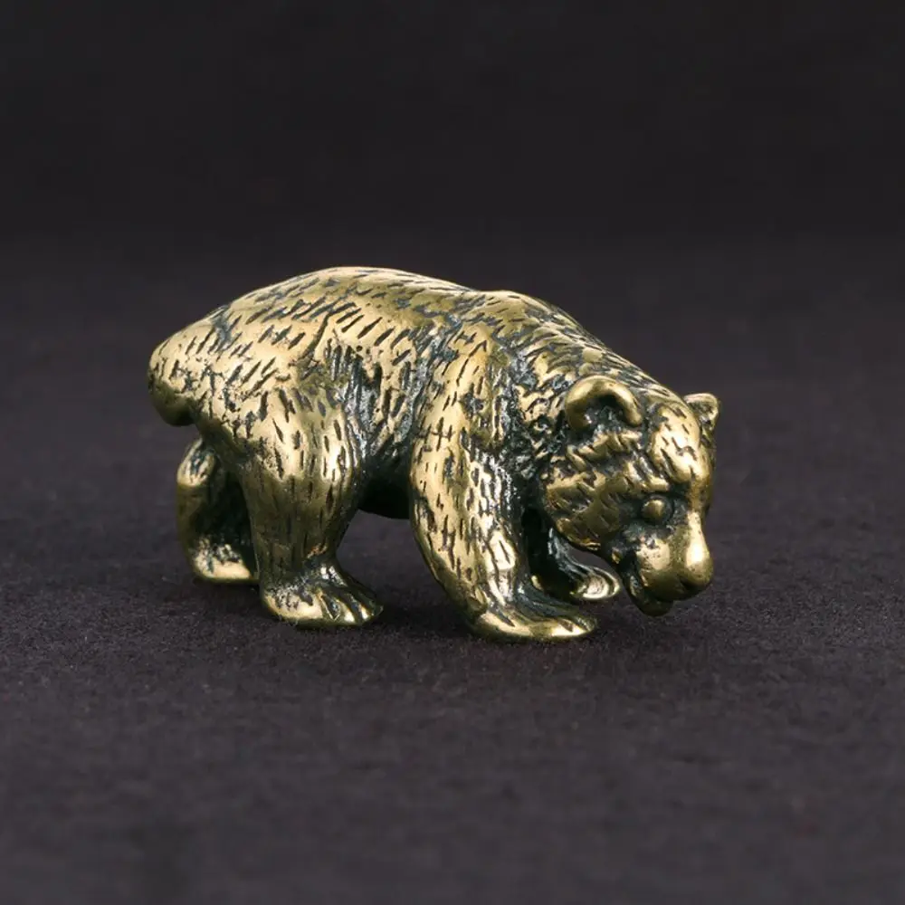 

Cute Home Decorations Easy Use Fine Workmanship Collections Animal Figurines Bear Statue Desk Ornaments Children Toy