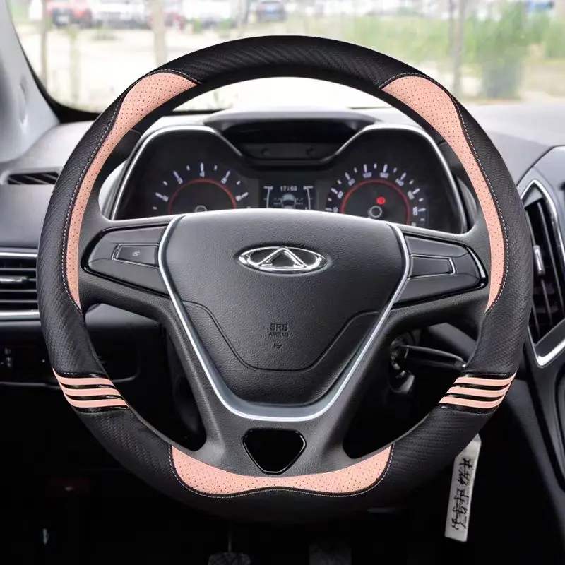 Кожаная деталь из углеродного волокна для Chery Tiggo 2 2016 2017 2018 2020 3 20112012 2013 2014