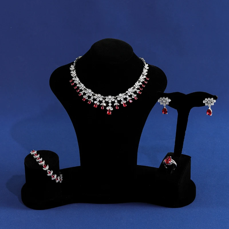 5 шт./комплект набор ювелирных изделий в форме фейерверка из циркона