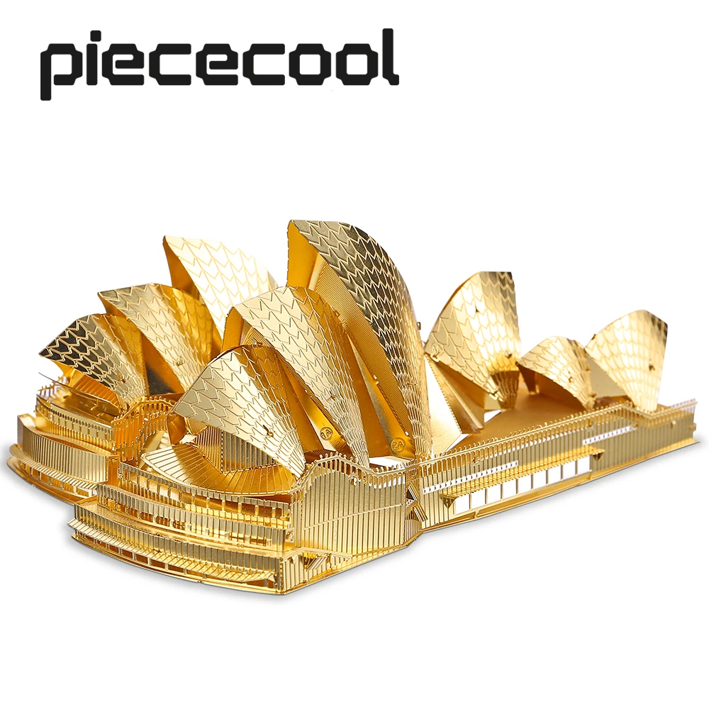 Piececool 3d puzzle in metallo-Sydney Opera House Building kit modelli di puzzle fai da te rompicapo per adulti