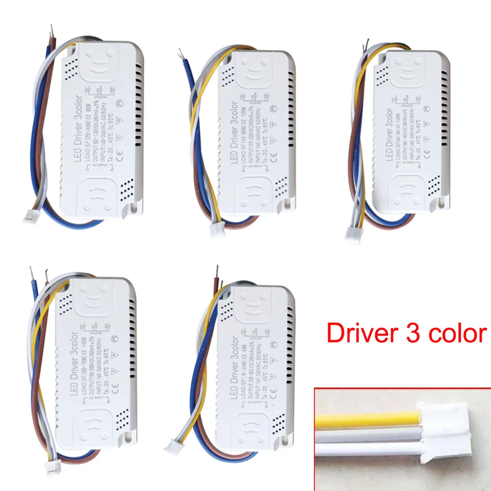 

LED Driver 3 Color Adapter For LED Lighting Non-Isolating Transformer Replacement Lighting Transformer Electric Supply