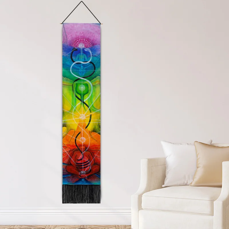 Indian Mandala tapestry meditation yoga mat home stay decorative printed hanging cloth wall decoration background |