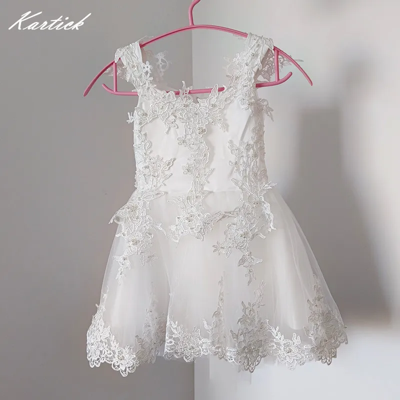 

Платье для девочек с цветочным принтом, для свадьбы, высокая низкая вечеринка, конкурсное платье с аппликацией из жемчуга, детское/Детское платье для причастия