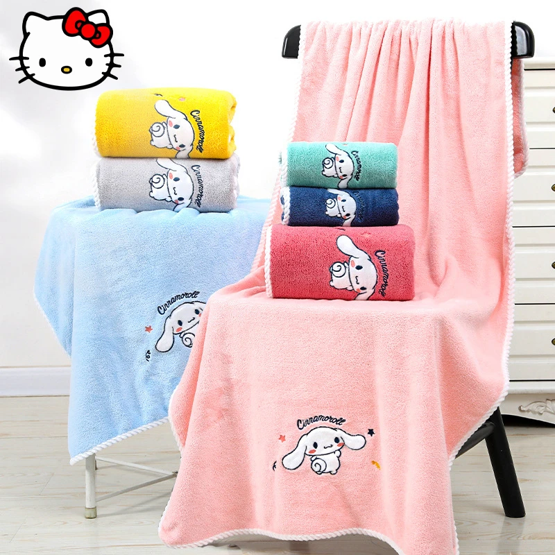 

Новинка, женское банное полотенце в стиле каваи, Коричный цвет, милое Аниме портативное Впитывающее мягкое быстросохнущее мультяшное одеяло, пляжное полотенце в подарок
