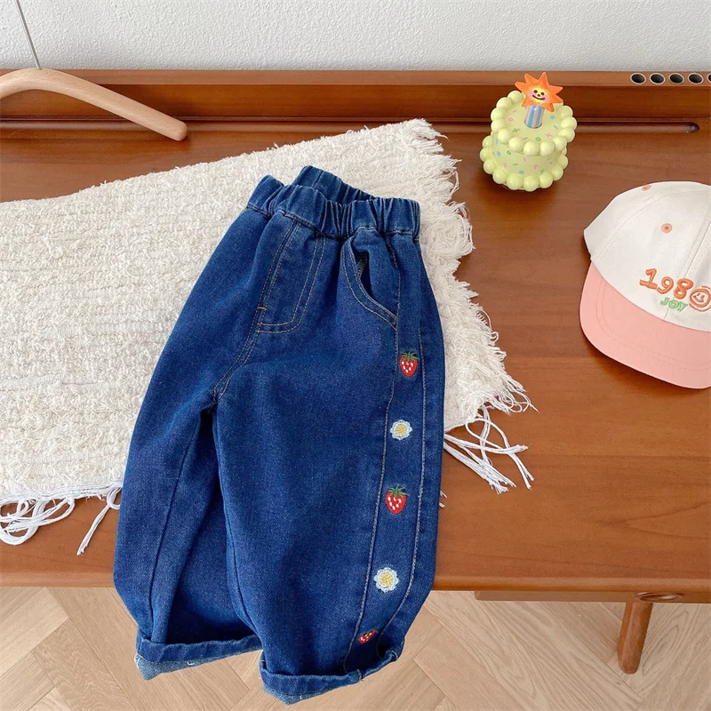 

Baby Jeans Denim Pants For Girls Fashion Clothing Spring Autumn Kids Toddler Casual Pants Trousers