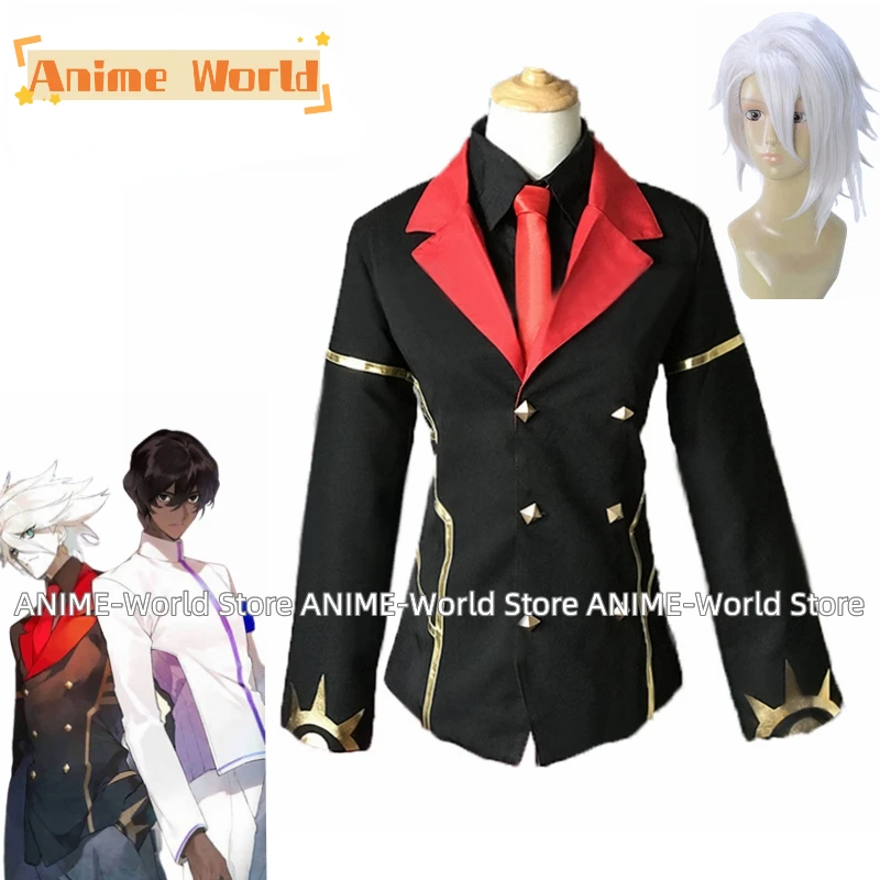 

«Сделано на заказ», аниме Fate grand order VS Karna, костюм для косплея, черное пальто, Индивидуальный размер, парик любого размера