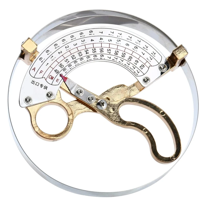 

19-62cm Stainless Steel Hat Calipers Scissor Type Ring Compass Size Measuring Tool Ruler Hat Caliper Manual Operate