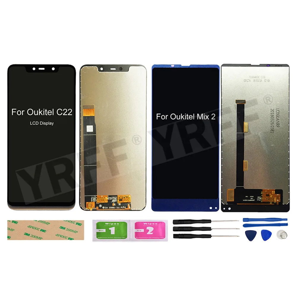 

Для Oukitel C22 ЖК-экран s для Oukitel Mix 2 ЖК-дисплей + цифровой преобразователь экрана в сборе детали для ремонта телефона Бесплатные инструменты