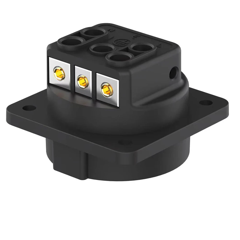 Monosaudio ES3R hifi pure copper Schuko Socket Rhodium plated AC 250V 16A EU IEC Plug inlet Adapter Power Outlet sockets CE