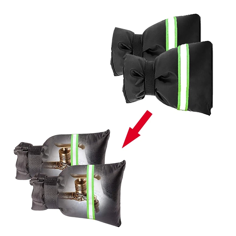 

Уличный защитный чехол для смесителя для зимнего садового смесителя, многоразовый чехол для смесителя с отражающей полосой