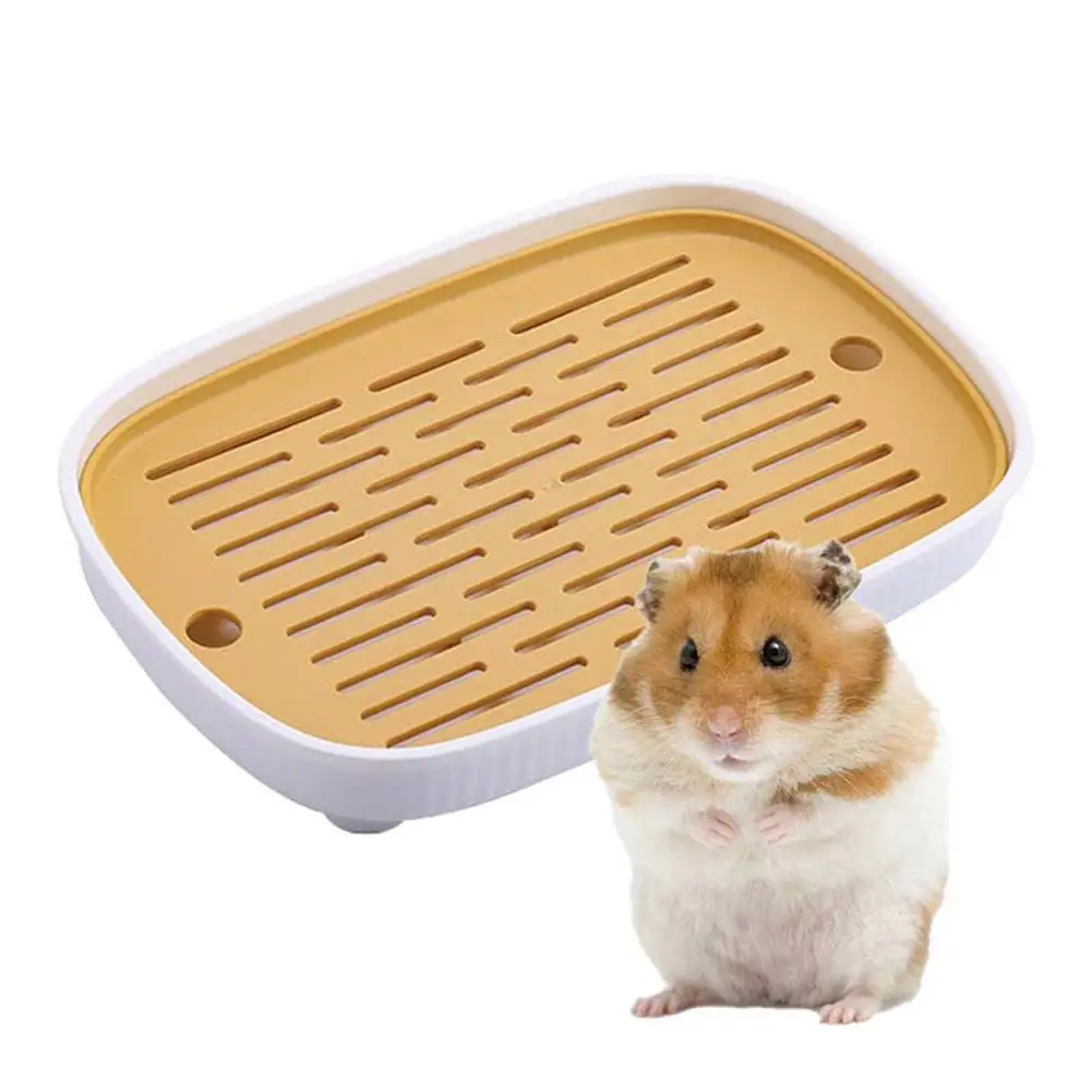 

New Double-layer Toilet Anti-overturning Litter Box Trainer Pet Cleaning Supplies For Hamster Rabbit Chinchilla Guinea Pig