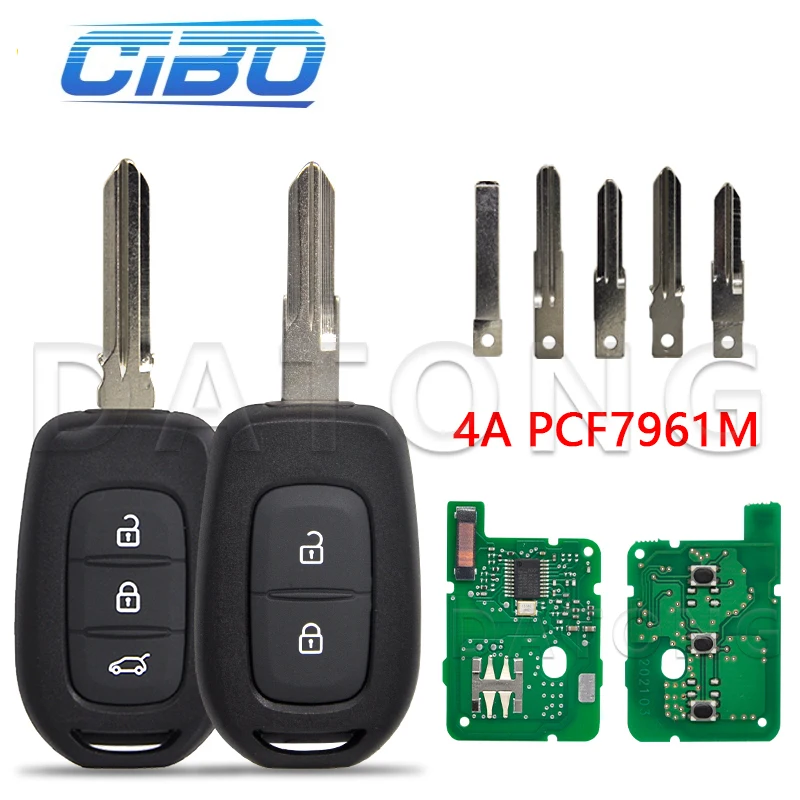 

Datong World Remote Control Car Key For Renault Duster Clio4 Sandero Master3 Symbol Trafic Dacia Logan Lodgy Dokker 4A 433MHz