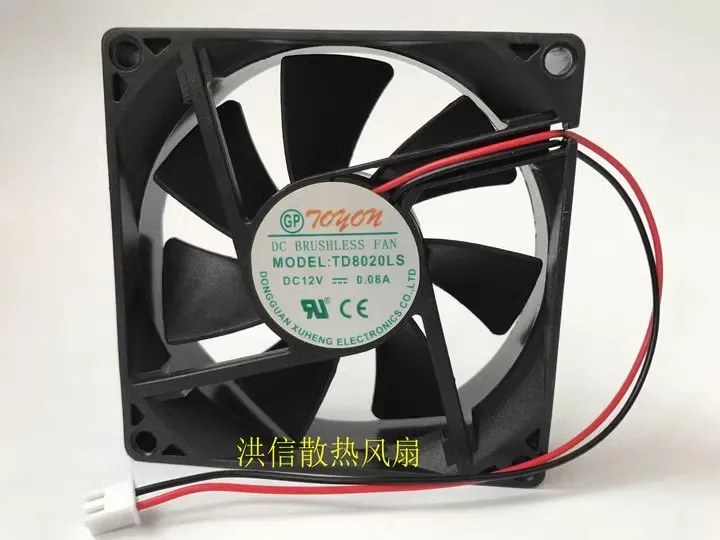 Бесплатная доставка новый оригинальный TD8020LS 12 В 0 08 А 8 см вентилятор с