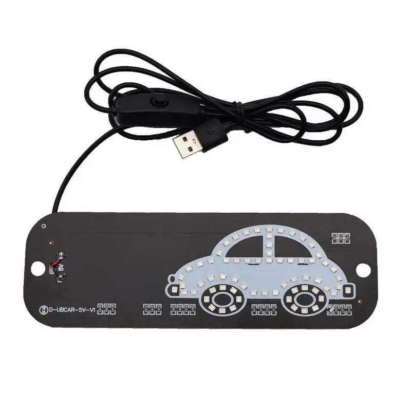 Rideshare LED Light Sign Car LED Sign Decor Blue Green Light Windshield Decor 90 LEDs Taxi Light Panel Sign Decor Windshield LED