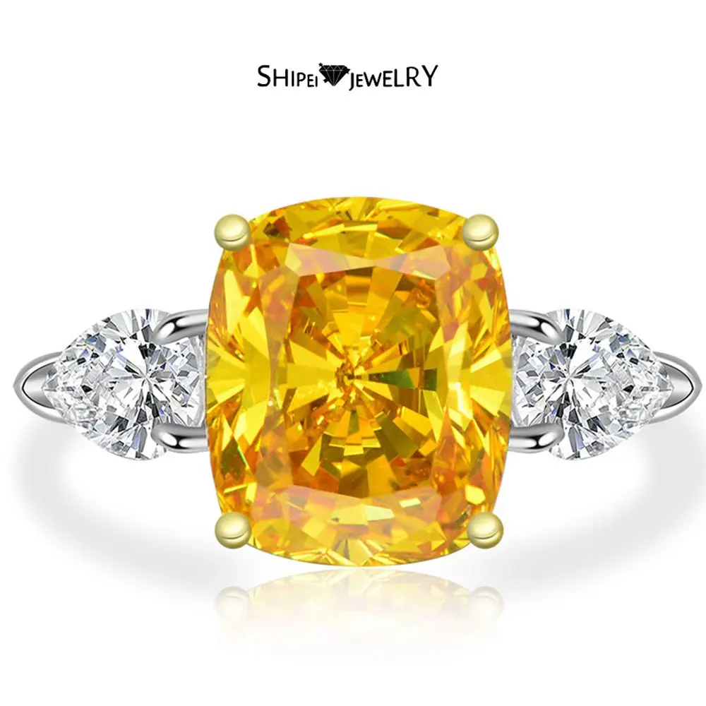 

Shipei 100% 925 пробы драгоценный камень с изображением измельченного ледяного камня, свадебные ювелирные изделия, обручальное кольцо, оптовая пр...