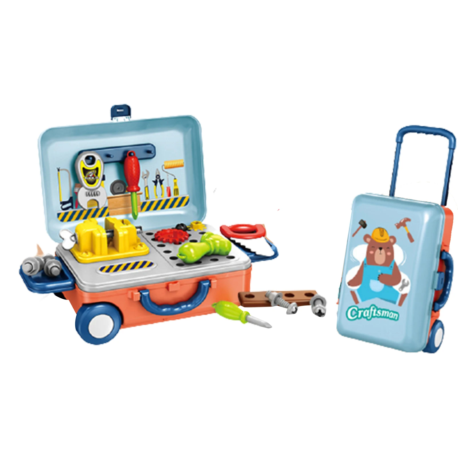 

Игрушечный Игровой Набор для кухни, миниатюрный карьерный игровой чемодан для малышей, чемодан для еды и багажа для детей