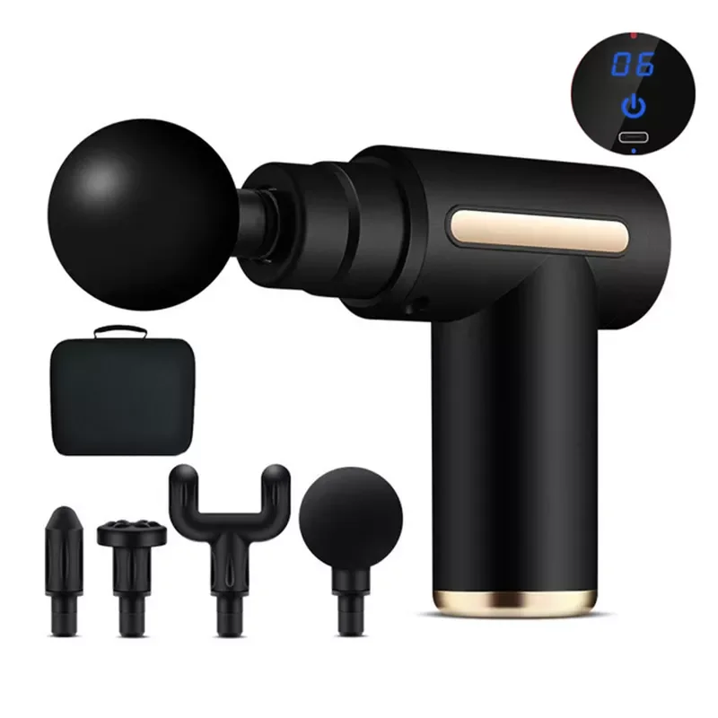 

Массажный пистолет NEW2023 для глубоких тканей, ударный Массажер для мышц, модный пистолет, массажер для тела для облегчения боли