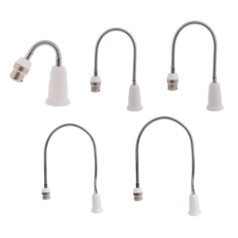 Адаптер держателя удлинителя от B22 до E27 Регулируемый на 360 градусов удлинитель