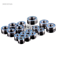 ball bearing 16pcs set blue rubber sealed on two sides kit abec 3 for traxxas slash 4x4 2wd 52100chrome steel