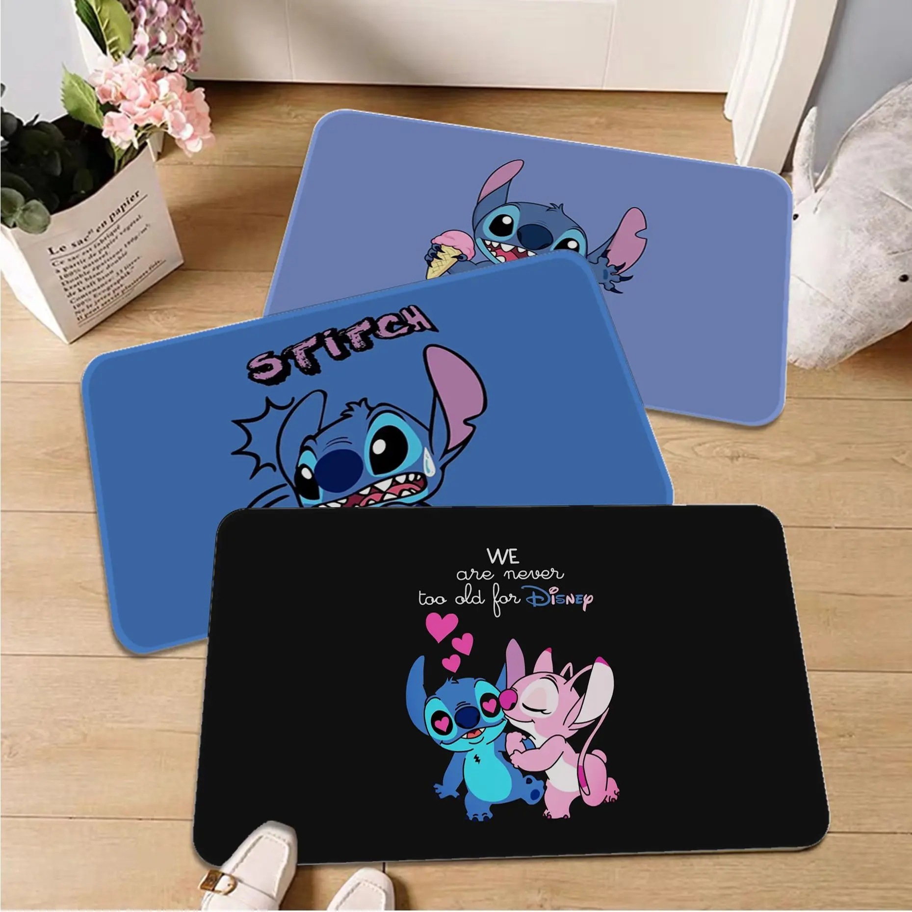 

Disney Stitch Entrance Door Mat Nordic Style Home Doormat Bathroom-Toilet Mats Bedroom Welcome Doormat