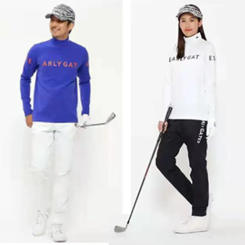 

PG Spring Summer Golf Long Sleeve Sunscreen Women's Thin Casual T-shirt Men's Breathable Polo Shirt Jersey Quick Drying Materia