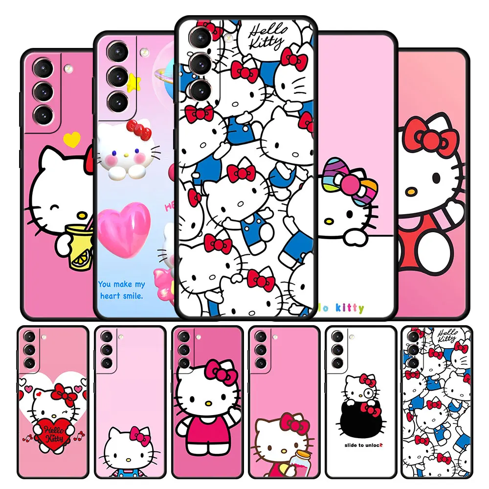 

Cover Case for Samsung Galaxy S22 S21 S20 FE S20fe S21fe S10 S9 S8 S7 Plus + 5G Ultra S10e Shockproof Bag Hello Kitty Classic