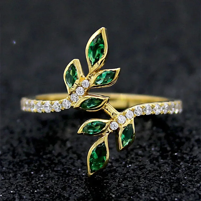 Женское Обручальное кольцо на палец с ярким цирконием