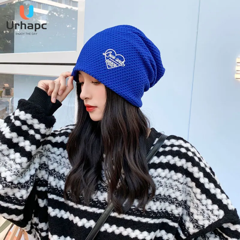 

Зимняя шапка, Повседневная шапка, унисекс, вязаная теплая шапка, Urhapc, черные женские лыжные Чепчики, индивидуальный пуловер, шапки, женская