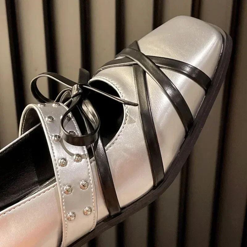 Женские туфли из натуральной кожи туфли-лодочки в стиле панк на толстом высоком