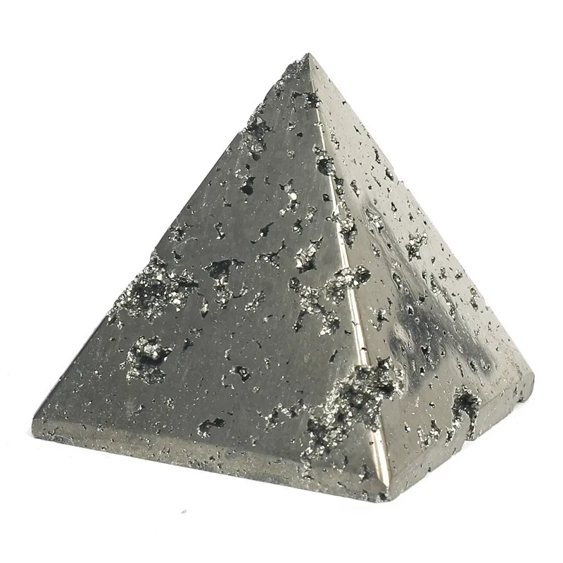 

Beautiful 1PC Natural Pyrite Pyramid Tower Shape Quartz Crystals Raw and Mineral Healing Energy Stones Natural Quartz Crystals