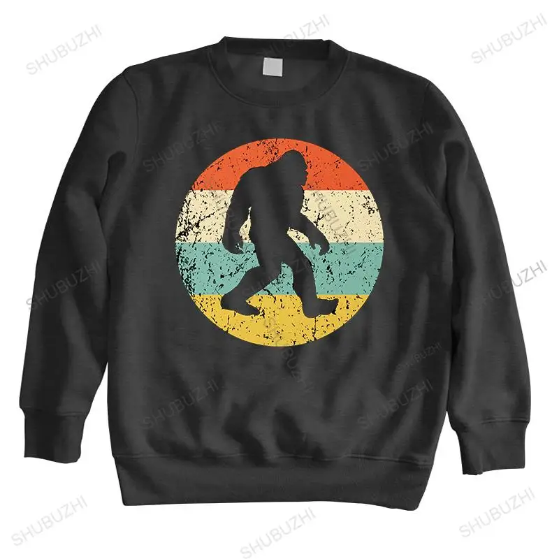 

Мужская толстовка с круглым вырезом, брендовая осенне-зимняя Толстовка Bigfoot-Retro Sasquatch Icon, хлопковая толстовка для мальчиков, брендовая толстовка, Прямая поставка