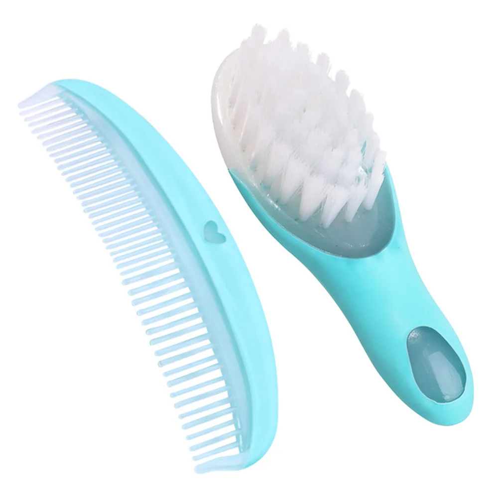 

Brush Baby Comb Hair Set Massagenewbornsoft Infant Newborns Kids Kit Toddler Grip Cap Scalp Care Cradle Hairbrush Toddlers Bath