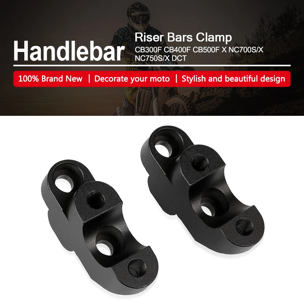 

Motorcycle Handlebar Riser Mount Clamp Height Back Moved up Bracket Adapters For Honda CB300F CB400F CB 300 400 F CB300 CB400 F