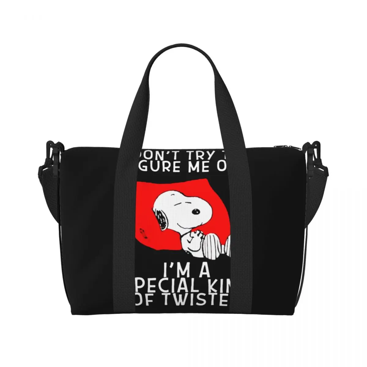 Персонализированная пляжная сумка-тоут с S-Snoopys Dog для женщин большая сумка
