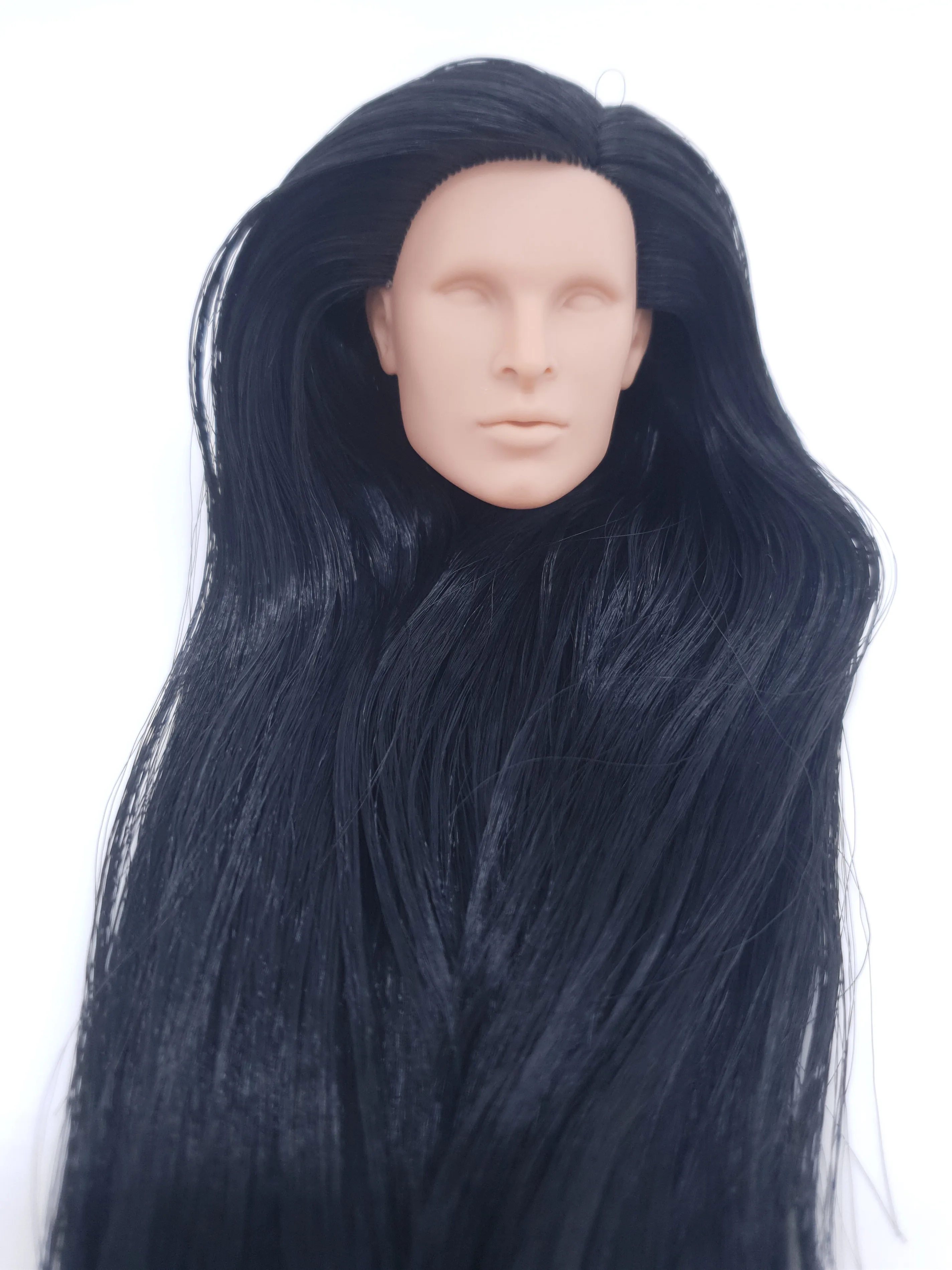 

Fashion Royalty Callum Windsor FR White Skin Black Hair Integrity Male Doll Head 1/6 Scale OOAK