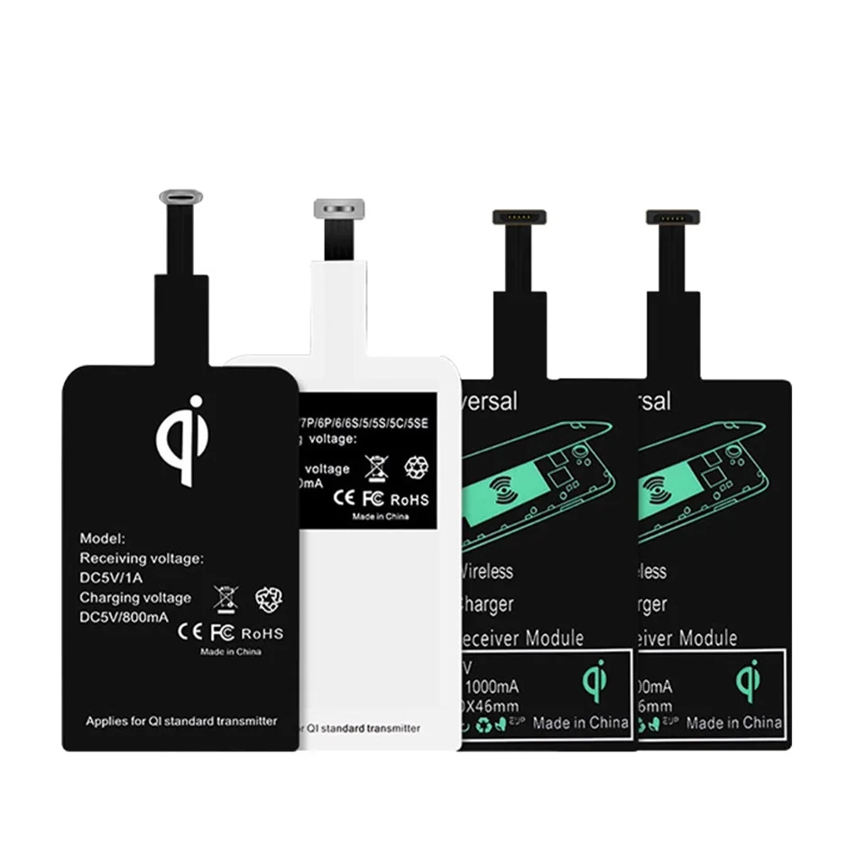 

Universal Qi Wireless Charger Receiver Adapter Receptor Receiver Coil Phone Micro mobile Phone Charger for Android iPhone