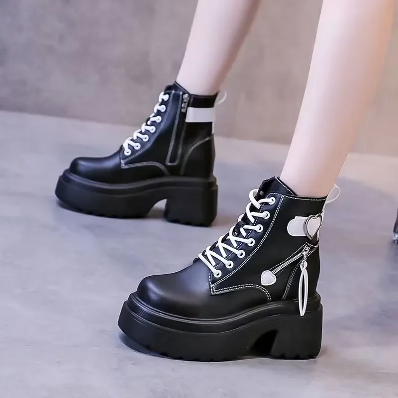 Женские спортивные кроссовки на платформе винтажная Вулканизированная подошва