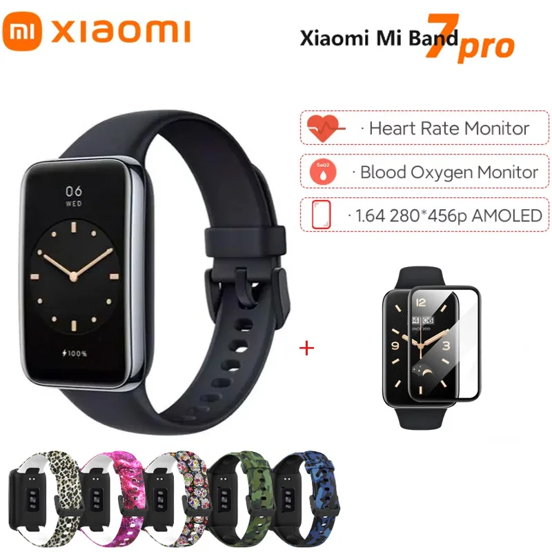 Смарт-браслет Xiaomi Mi Band 7 Pro 1 62 дюйма AMOLED дисплей GPS |