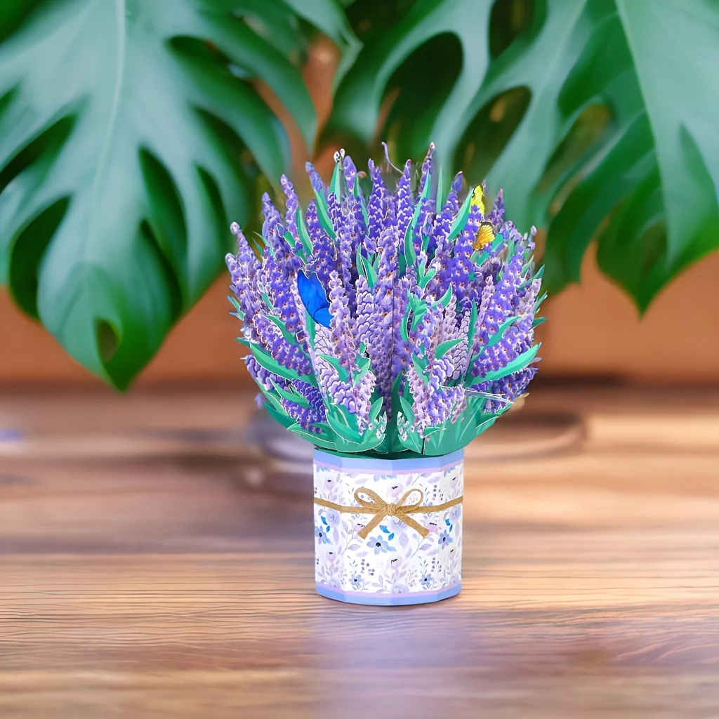 Складная Открытка Лотоса 1 Шт. Поздравительная На Дни Рождения Упаковка Для Ухода