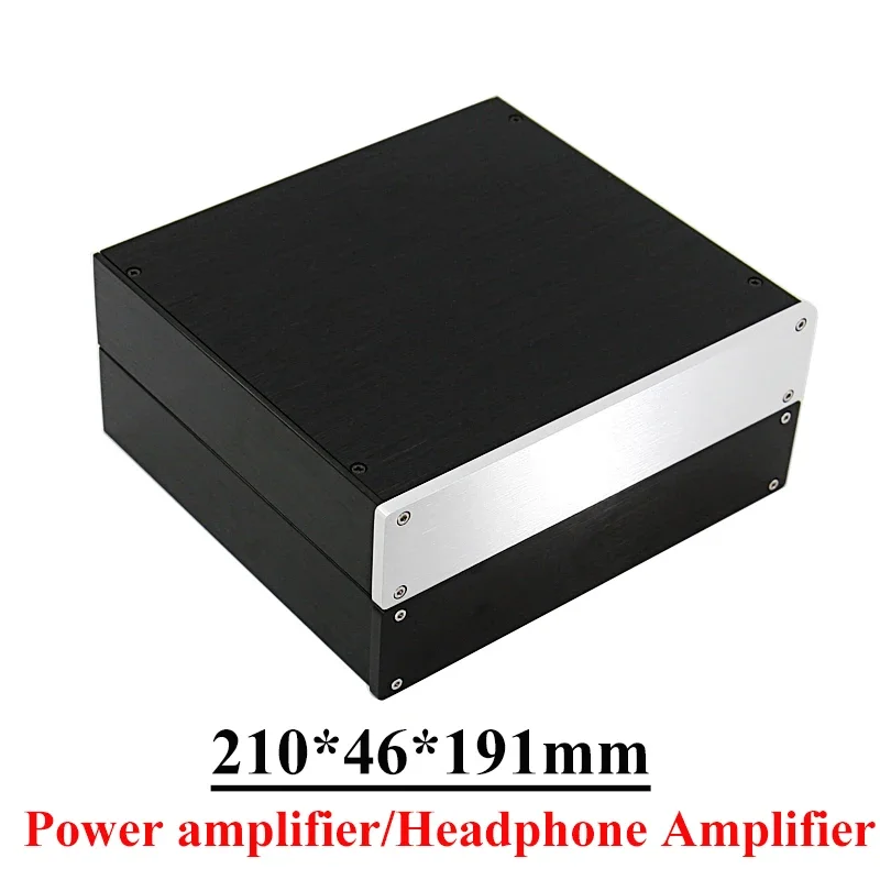 

210*46*191mm All Aluminum Headphone Amplifier Case HIFI Power Amplifier Enclosure Diy Audio Accessories