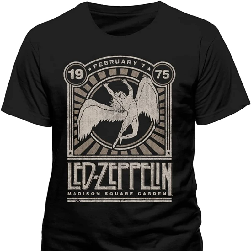 

CID Men's Led Zeppelin-Madison Square Garden T-shirt o-neck breathable modal tee Dropshipping