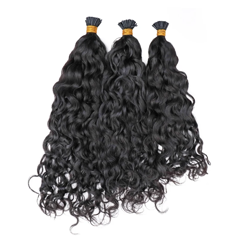 

Peruvian Wavy Micro Links I Nail Tip In Hair Extensions Natural Color Unprocessed Human Hair Tips In Hair
