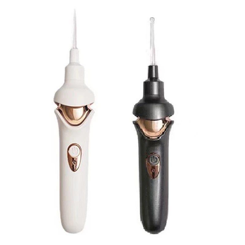 

Ear Cleaner LED Light Earpick Ear Cleaning Earwax Remover Luminous Ear Curette Light Spoon Black