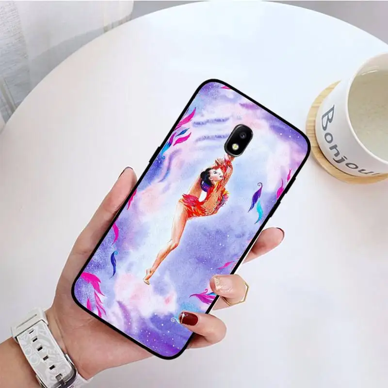 TOPLBPCS любовь гимнастика картина маслом чехол для телефона Samsung Galaxy J7 PRIME J2Pro2018 J4 Plus