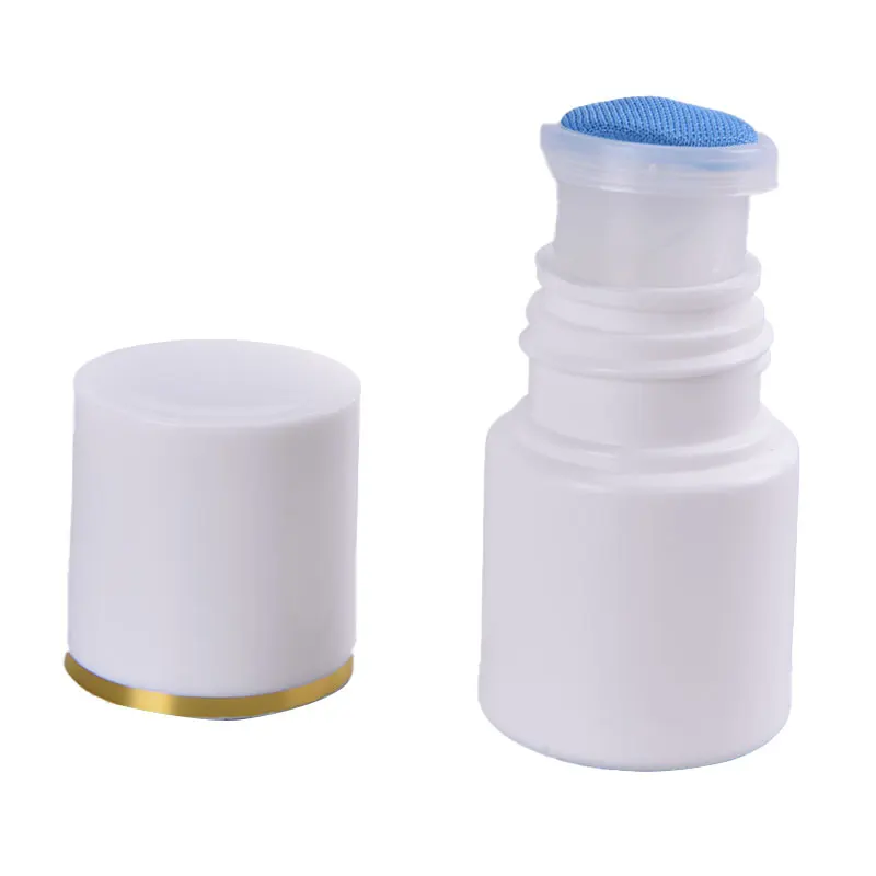 

1pcs Soreness Liquid Bottle With Sponge Applicator 15ml White Medicine Liquid Bottle With Blue Sponge Head 2022 New
