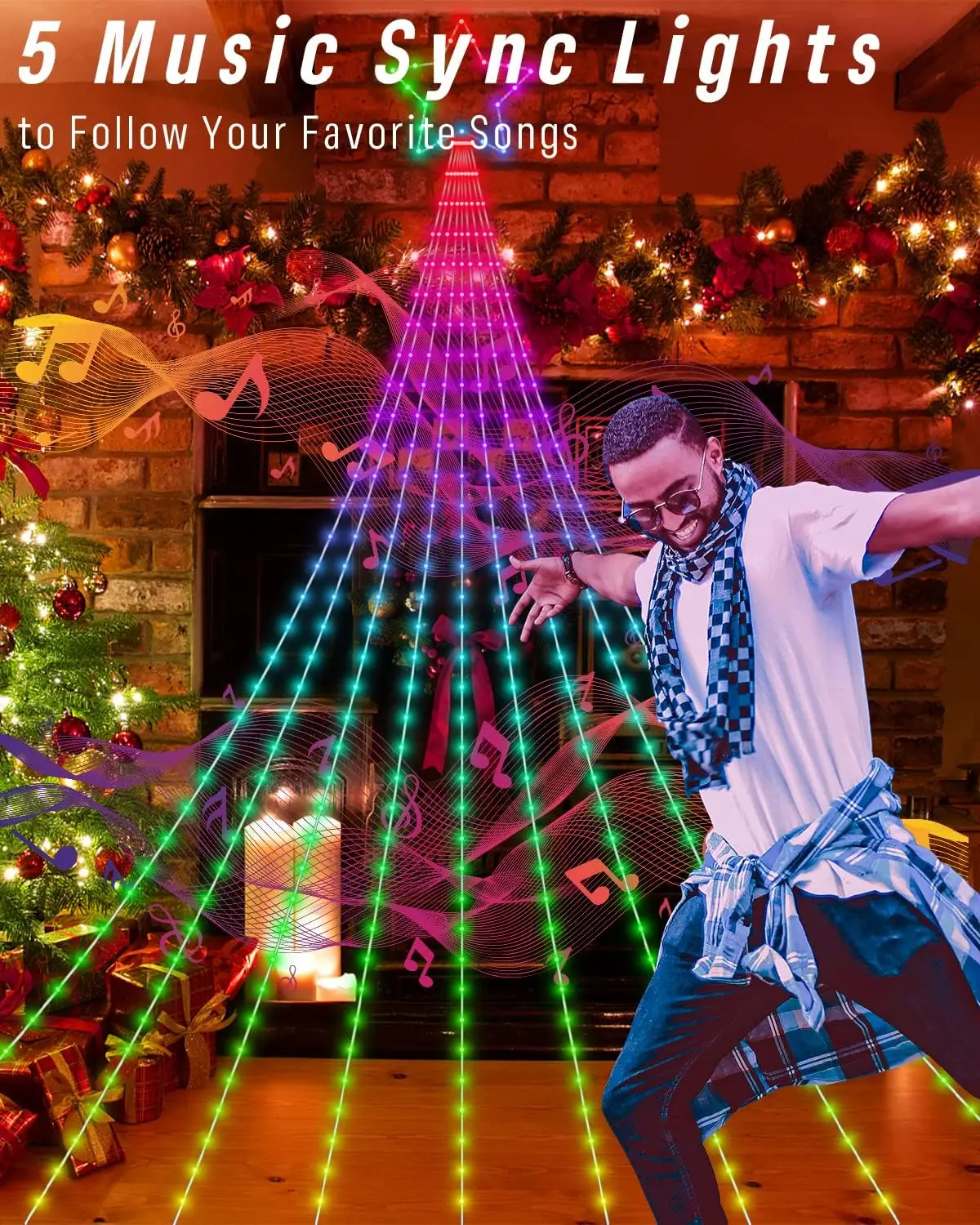 Рисунок 4 - Светодиодная RGB-гирлянда на рождественскую елку